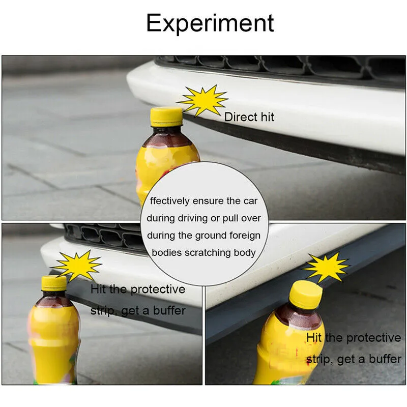 2 м 5 см черный глянец автомобиля передний бампер губ сплиттер спойлер отделка защитные полоски