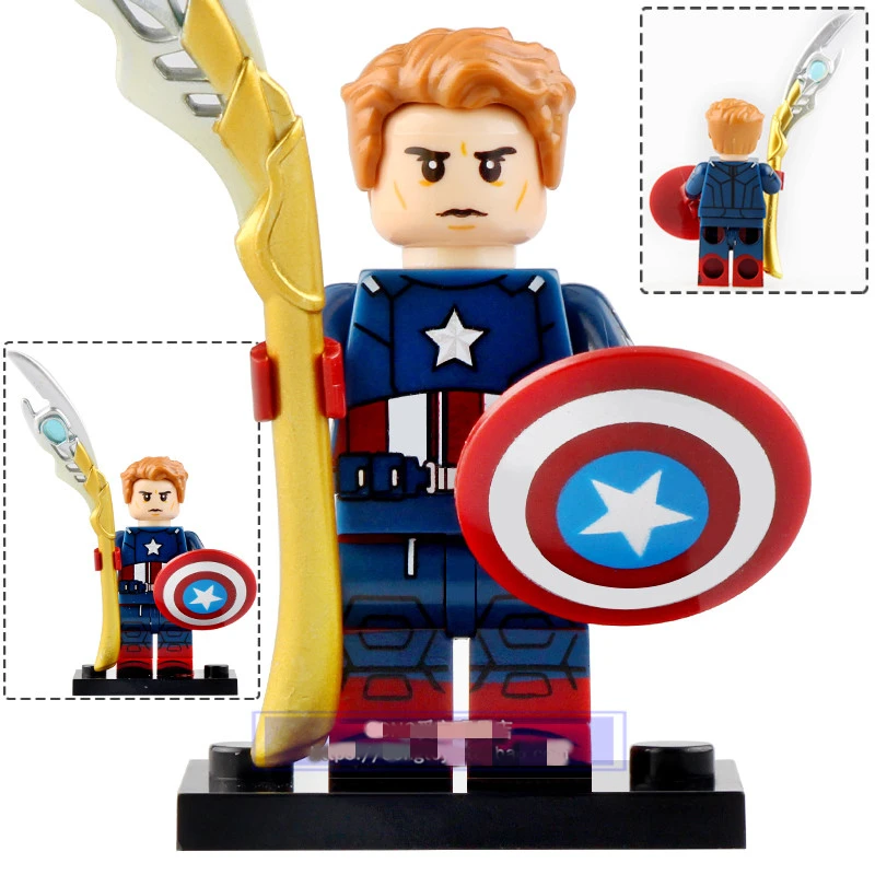 Одиночная продажа Мстители 4 Капитан Америка с штатом minifig Marvel Супер Герои Мини