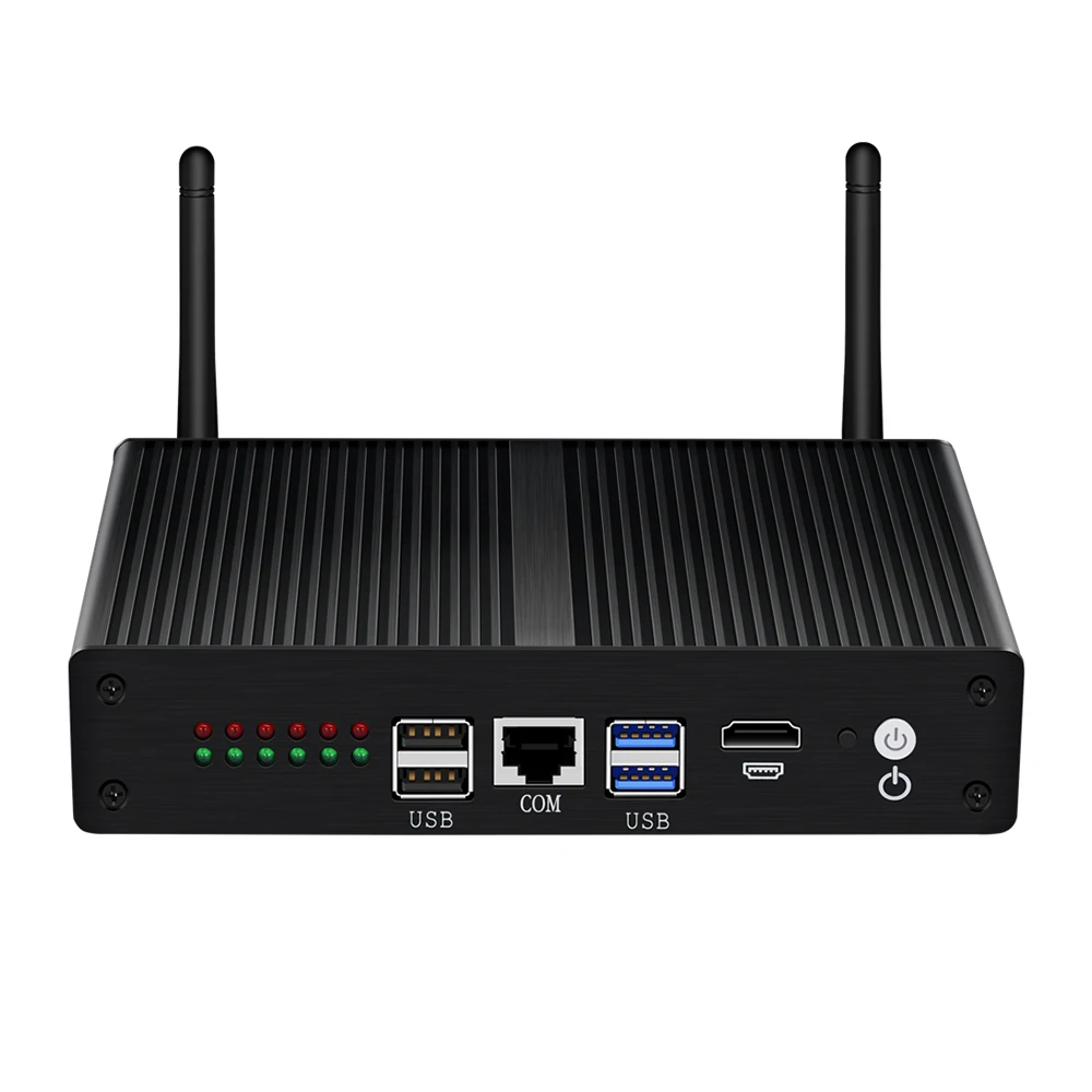 6*LAN 1000Mbps Mini PC Fanless Core i3 4010U 5010U Router Firewall Windows 10 Ubuntu 2*1tb hdd M.2 