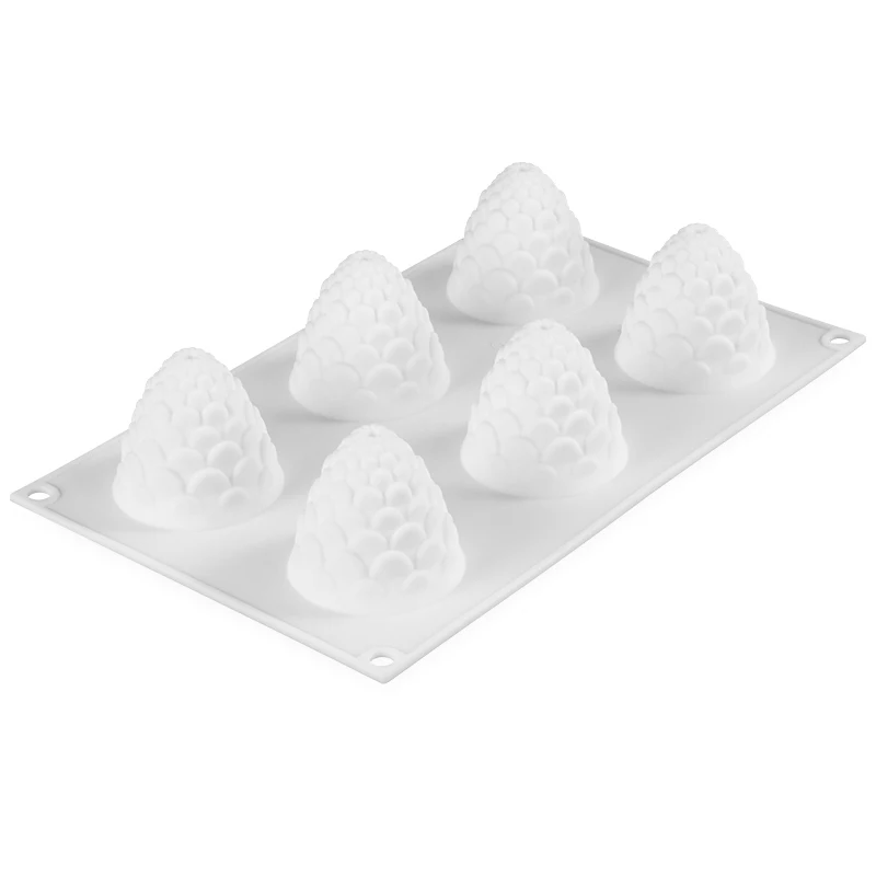 SILIKOLOVE 6 полости сосновые конусы силиконовые формы для DIY свеча ручной работы изготовления 3D свечи силиконовые формы восковая форма