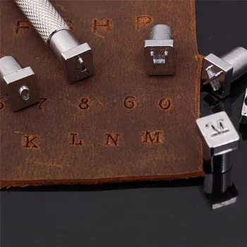 

26pcs Alphabet Leather Stamping Printing Punch Tools 26 English Letters Metal Stamp Set Leather Tools Leather Craft