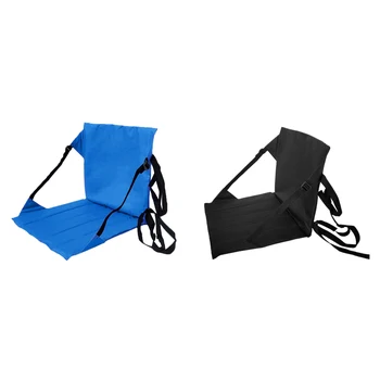

Portable Outdoor Park Folding Chair with Back Cushion, Beach Moisture-Proof Folding Cushion