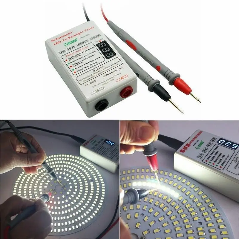 

AMS-LCD Backlight Tester TV Meter Repair Tool Lamp Beads SID GJ2C 0-300V Output EU Plug