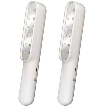 

2PCS Ultraviolet Disinfection Lamp UV Light LED UVC Lamp with USB Charging for Home Travel Disinfection Wand
