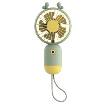 

Portable Handheld Fan 3-Speed Mini USB Rechargeable Fan with 500MAh Power Bank Battery Cooling Fan