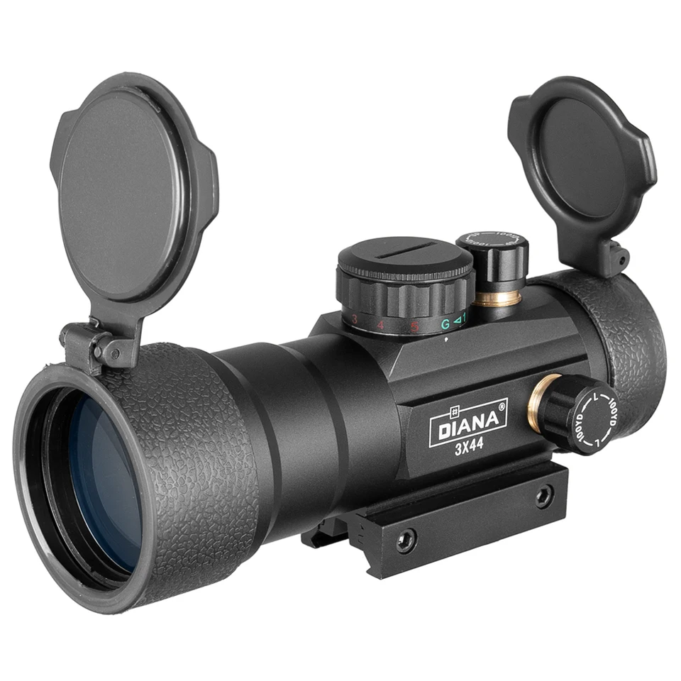 EOS ミリタリー装備 虹色チタンウォレット 2.0 アルマイト加工　No004 DIANA 3X44 Green Red Dot Sight Scope 2X40 Red Dot 3X42 Tactical