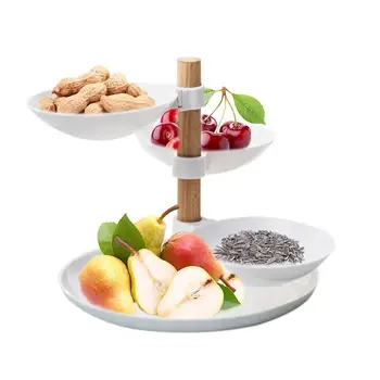 

European Minimalist Style Four Layers Fruit Candy Tray Living Room Desktop Food Storage Basket Creative Home Tiered Accessory