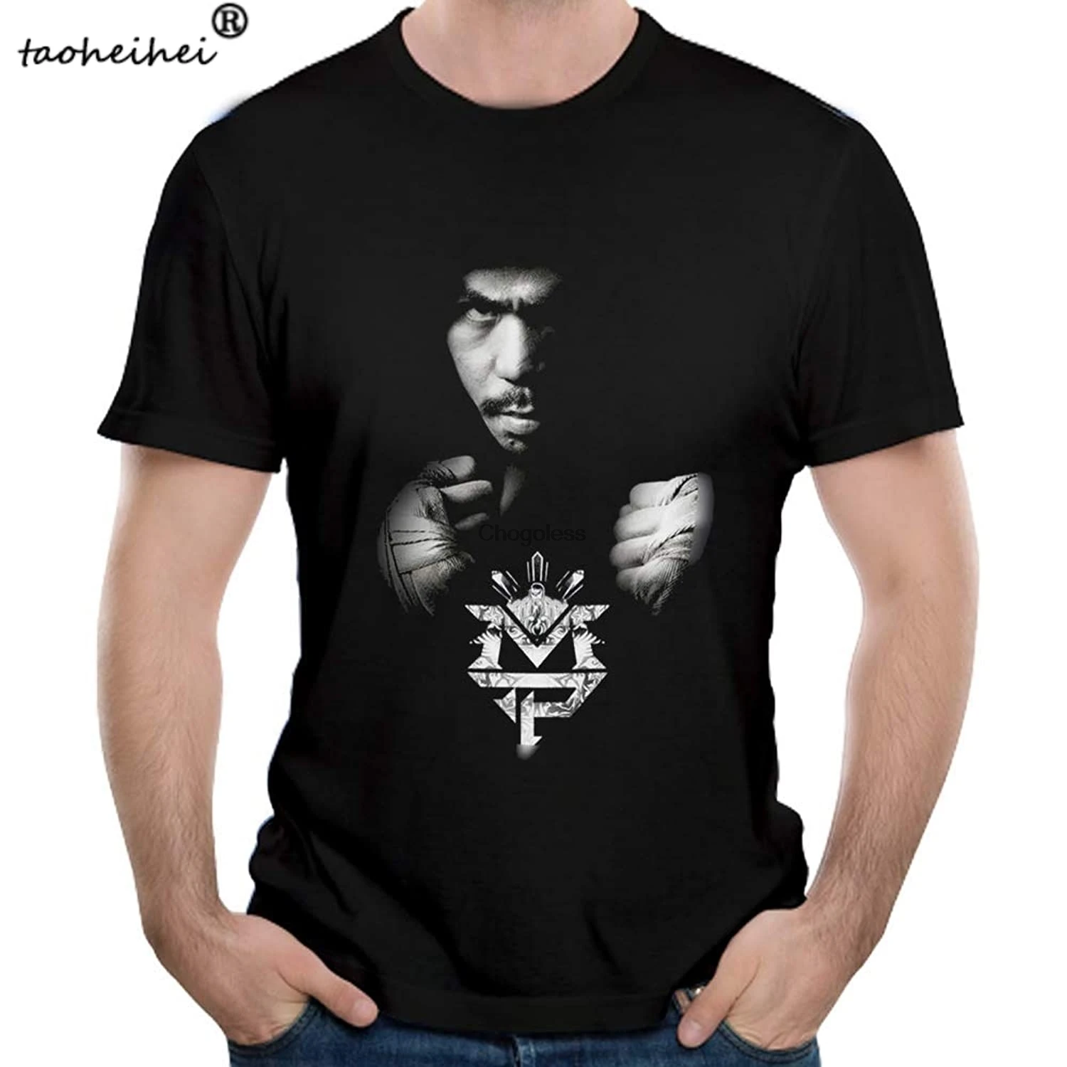 Большая футболка Manny Pacquiao из козы | Мужская одежда