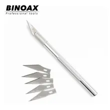 Binoax 6 лезвий Нескользящие инструменты для резьбы по дереву еда скульптура гравировальные ножи скальпель DIY PCB ремонт универсальный нож