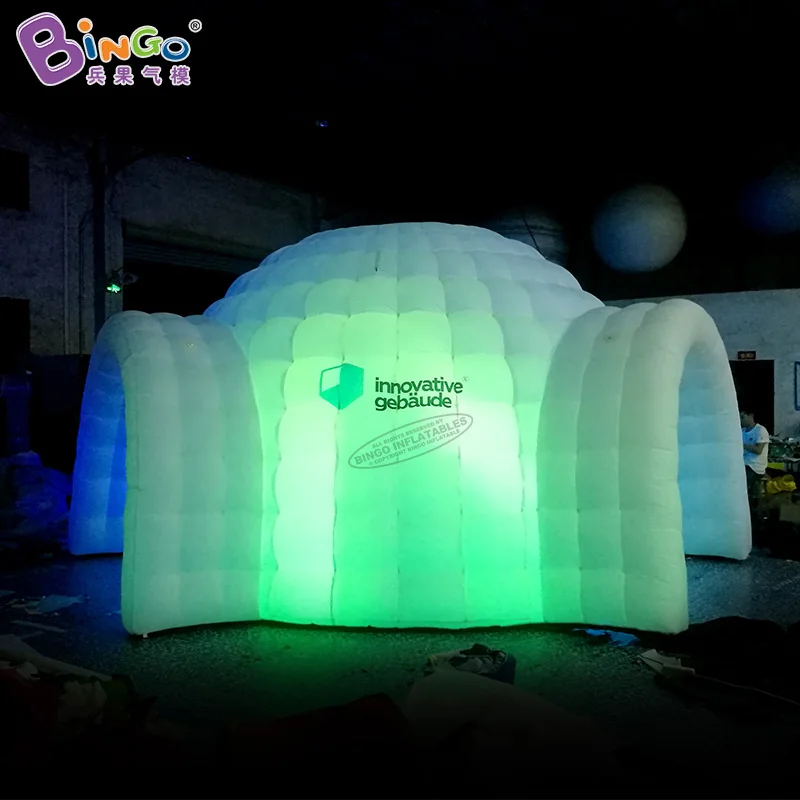 

Customized 5.7x5.5x3.5 Meters Outdoor Event Use Trade Show Tent / Inflatable Igloo Shelter With 2 Doors For Advertising