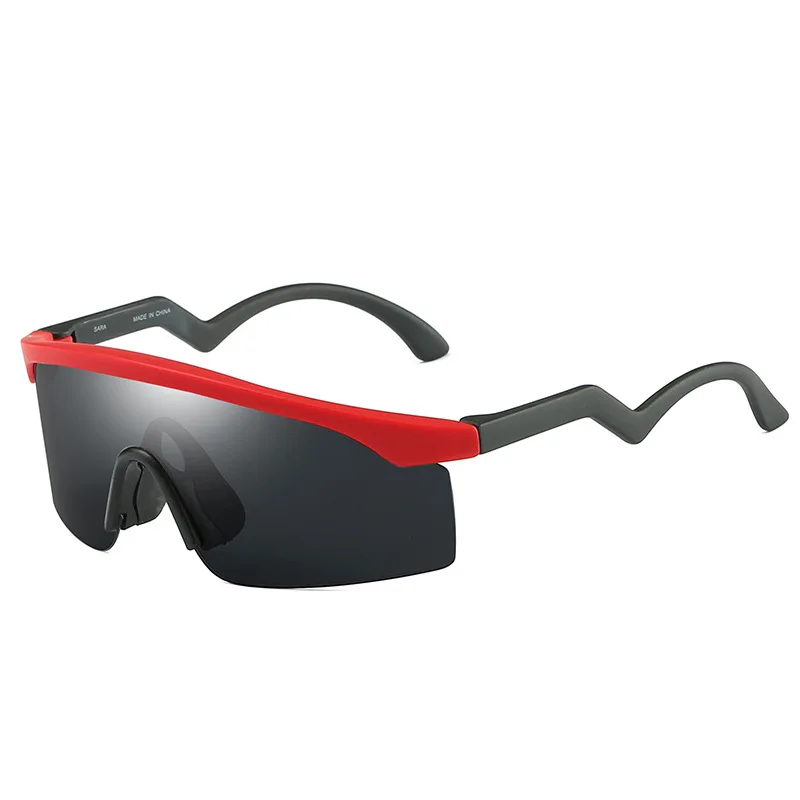 Модная дизайнерская одночастная Солнцезащитные очки Мужские негабаритные для вождения крутые Солнцезащитные очки Квадратные мужские и женские большие яркие цвета Oculos Gafas - Цвет линз: C5