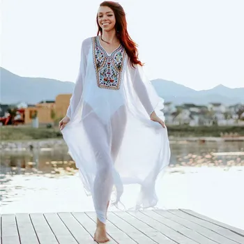 

Bikini Cover Up Beach Tunic Wear Sarongs For Women The Swimwear Swim Skirt Garment Smock Upper Animal Polyester Beach Cape