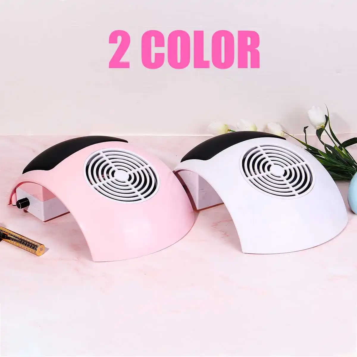 80 Вт 110/220 В пылесборник для ногтей+ 2 мешка для сбора кожи, пылесос для ногтей, инструмент для маникюра