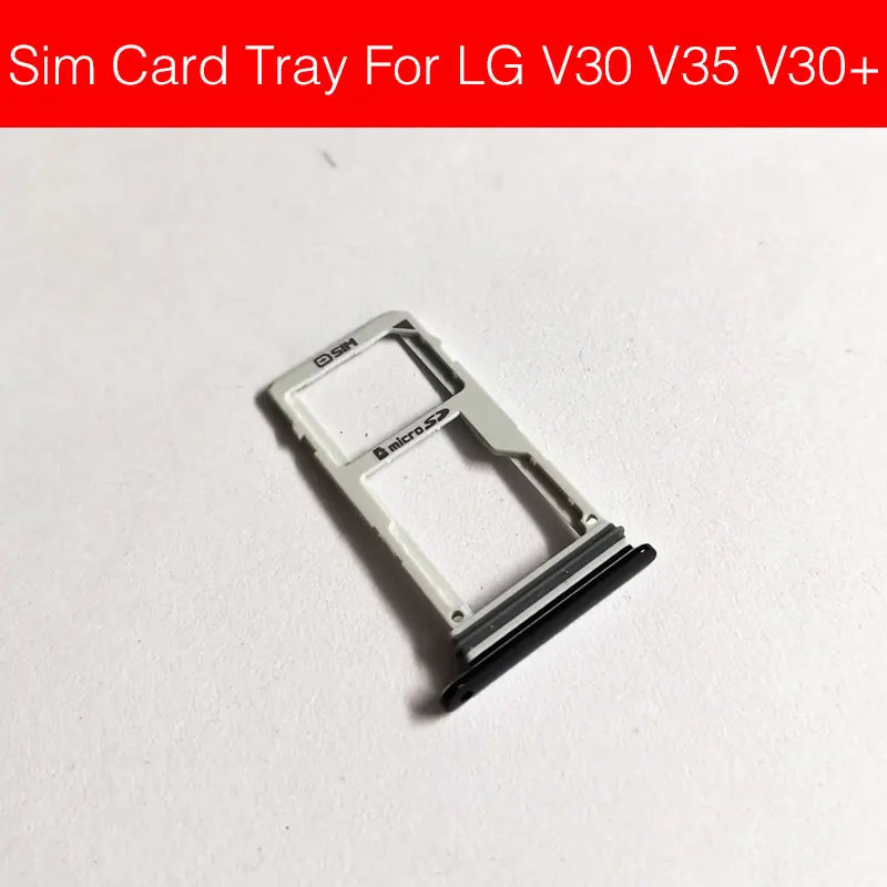 Держатель лотка для sim-карты для LG K40 V30 X Мощность экрана 2 M320 K500DS слот для чтения sim-карт Разъем адаптеры Замена Запчасти для ремонта