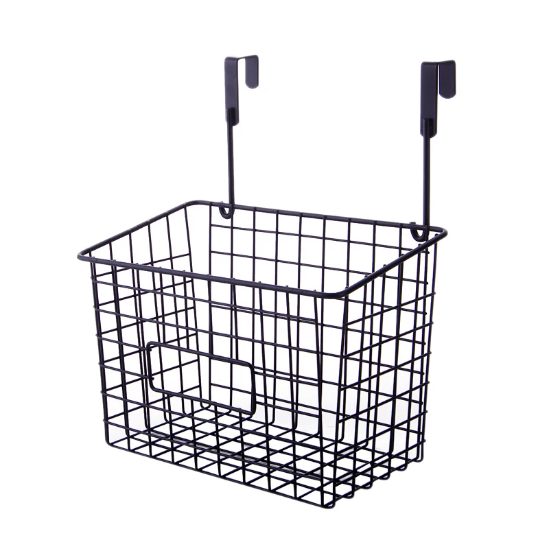 

Over the Cabinet Wall Mount Kitchen Storage Organizer Basket for Aluminum Foil Sandwich Bags Cleaning Supplies