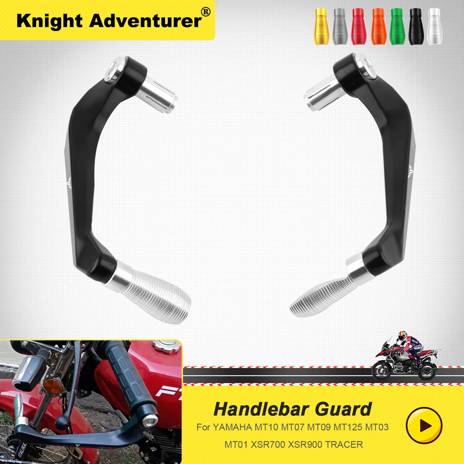 For YAMAHA MT07 MT09 MT10 MT-125 MT-03 XSR Motorcycle Handguards Grips Guard Brake Clutch Levers Protector Handle Bar Ends Cap | Автомобили
