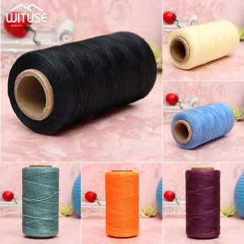 

6/8/12/16pcs 260m Leather Sewing Wax Thread Hand Stitching Cord Craft Dyeing Flat Waxed Line DIY Tools Knitting Accessories Suit