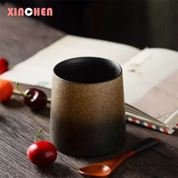 

Vintage Tea Cup Retro Ceramic Mug Creative Gradient Matt Surface Coffee Cup Tea Mug Porcelain Cups and Mugs Drinkware Gift