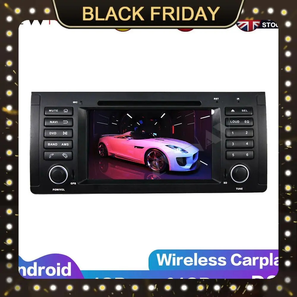 

Carplay Android 10.0 Screen Car Multimedia DVD Player For BMW E53 1995-2003 GPS Navigation Car Auto Radio Audio Stereo Head Unit