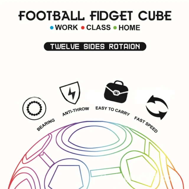 Fidget Puzzle Ball Sensory Toy Brain Game Interactive Anti-Stress Toy for stress Relief Mini Gyro Football for Autism D5QA 3