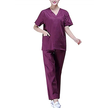 

Fashion Medical Suit Lab Coat Women Hospital Scrub Uniforms Sets Design Slim Fit Breathable SFFZCS1031