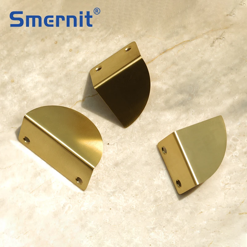 2 pcs semicirculo triangulo latao moveis alcas 02