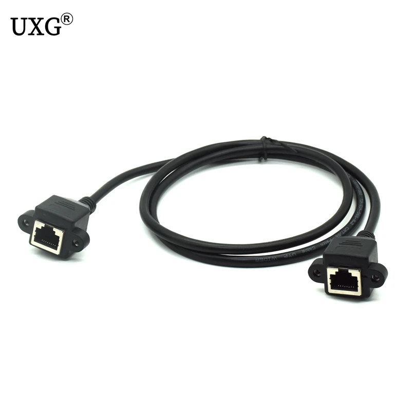 8-контактный кабель RJ45 гнездовой-гнездовой винт монтажная панель Сеть Ethernet LAN 8