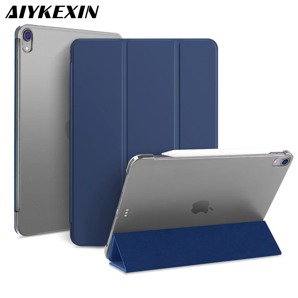

AIYKEXIN Case For iPad Pro 12.9 Inches 2018 PU Leather Front Cover Hard PC Back Smart Case For iPad Pro 12.9 A1876 A2014 A1895