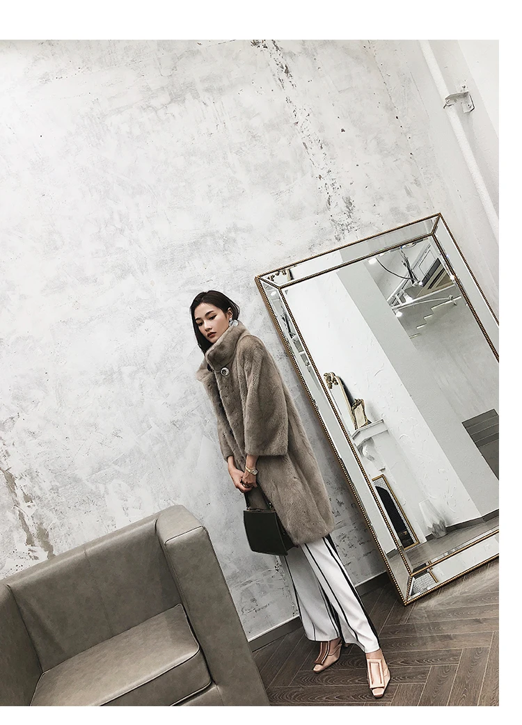 mink coat real natural fur coat women coat winter coat real mink coat