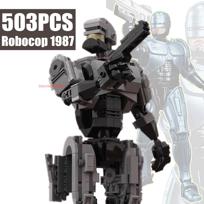 New 503PCS America Movie Series City Robocops 1987 Armed Robot Police Building Blocks Future Citys SWAT Toys Bricks Kid Gift | Игрушки и