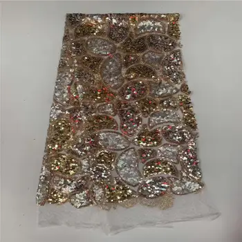 

Latest Nigerian Tulle Sequin Lace Purple French Net Lace Fabric For Nigerian Wedding Embroidery African Lace Fabric