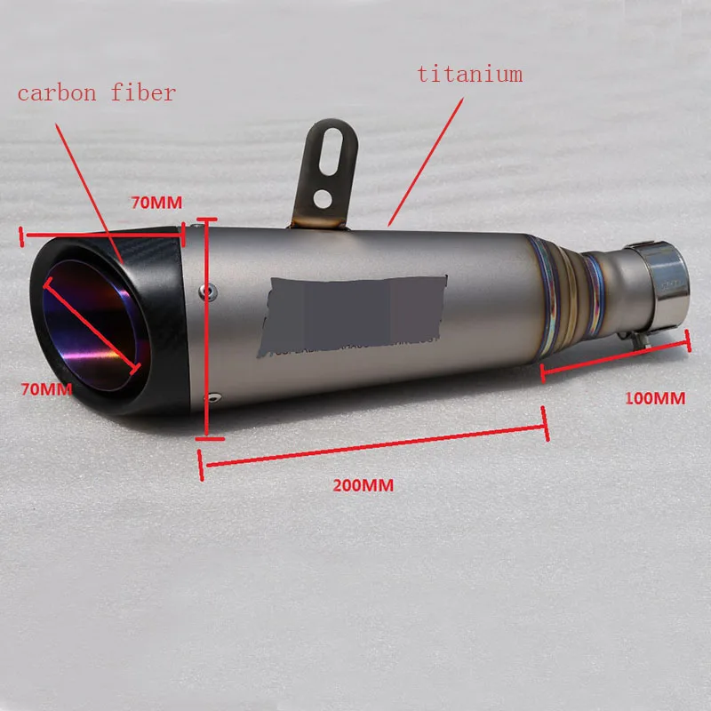 

Handmade custom motorcycle modified exhaust Titanium exhaust escape moto slip on for R6 06-16 years