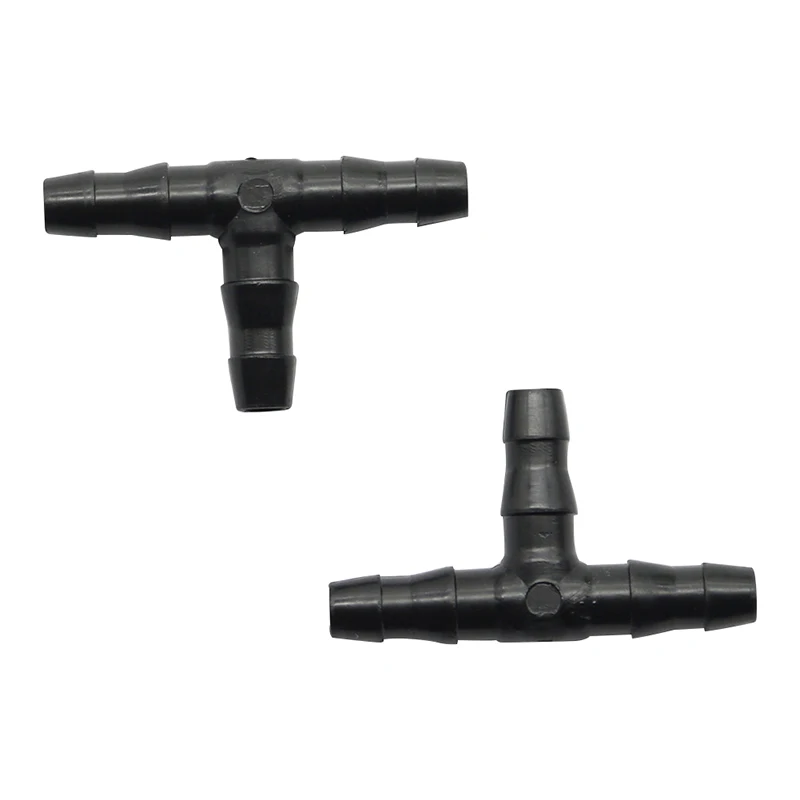

100pcs/Set Sprinkler Irrigation 1/4 Inch Barb Tee Water Hose connectors Pipe Hose Fitting Joiner Drip System for 4mm/7mm Hose