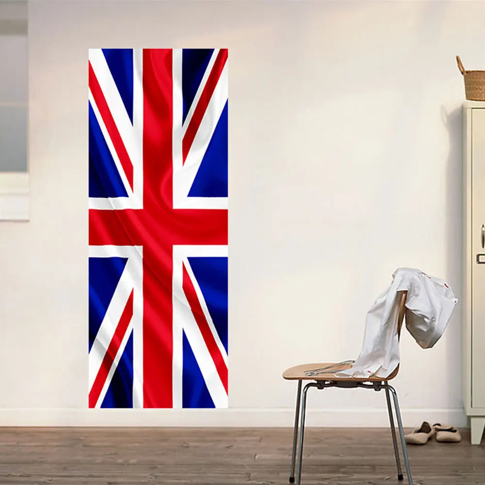 2 шт./компл. цвет флаг Великобритании двери художественный декор для дома