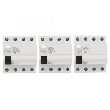 

GYL9 25/40/63A 4P 400VAC RCCB Residual Current Circuit Breaker Electric Leakage Protector voltage relay