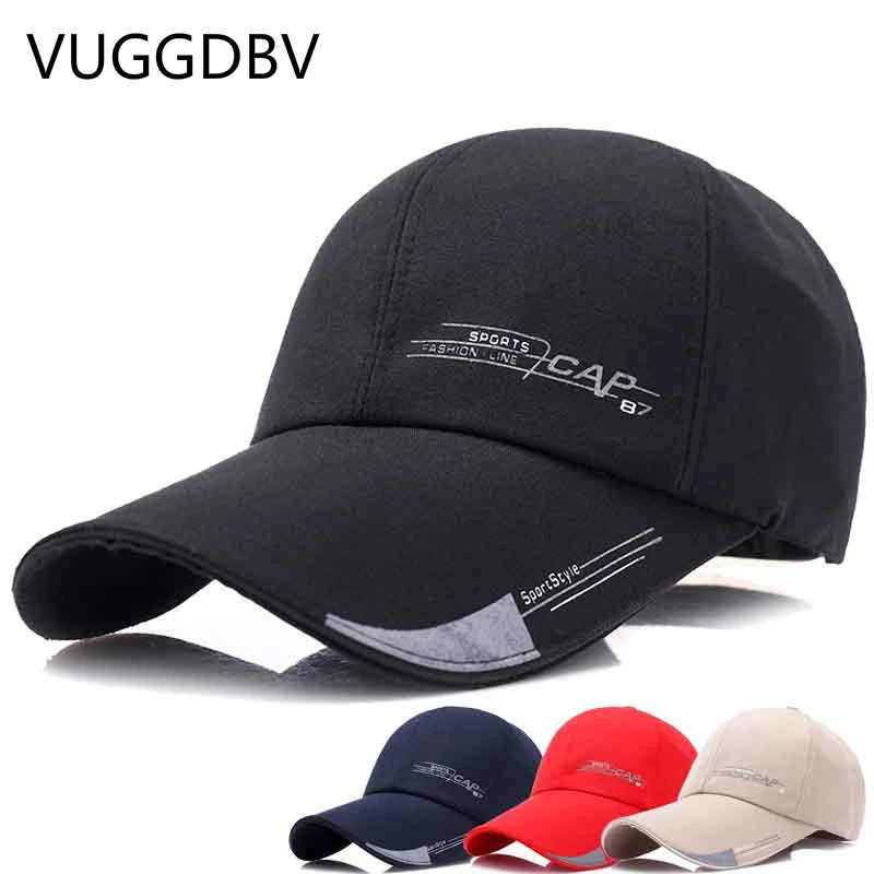 

Men and women new canvas baseball cap spring and autumn sunscreen leisure visor cap Free shipping