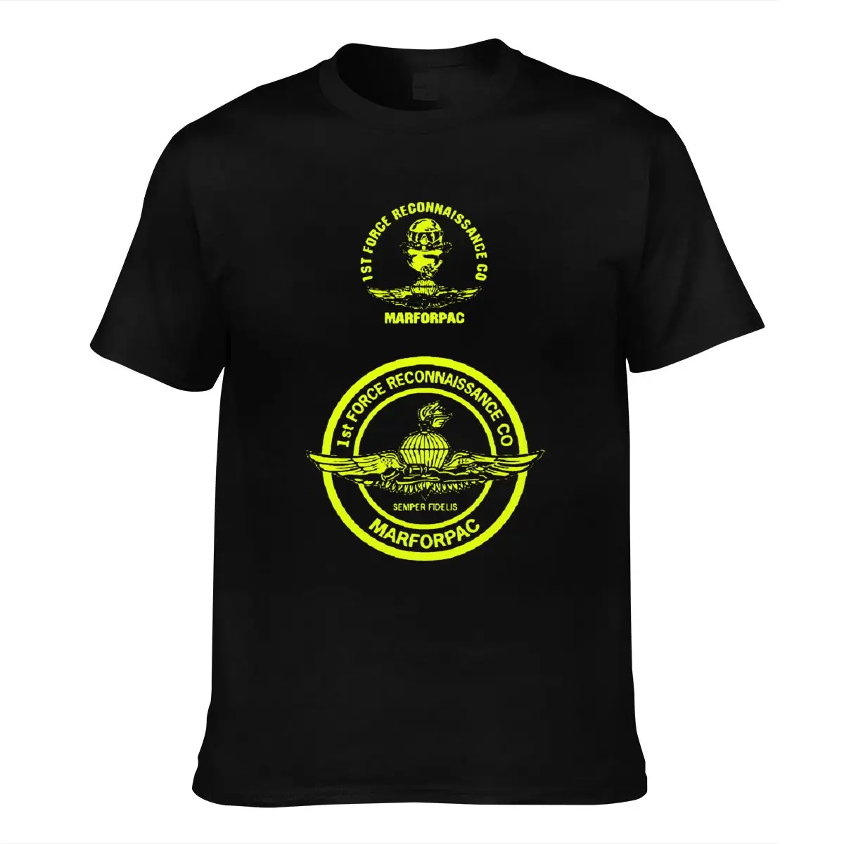 

2019 Fashion Marine Corps 1St Force Reconnaissance Company Usmc Recon Camp Pendleton T-Shirt Double Side Tees