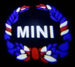 Для Mini Cooper One S JCW R52 R55 R56 R58 R59 R60 F55 F56 F60 земляк, автомобильный светильник с логотипом, светодиодный проектор, автомобильные аксессуары - Испускаемый цвет: Темно-синий