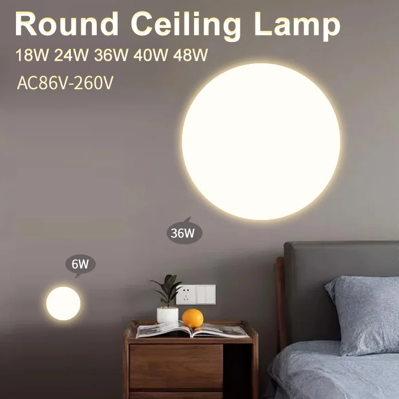 LED Ceiling Light AC220V 110V 18W 24W 36W 40W 48W Round Lighting Fixture Modern Foyer For LivingRoom Bedroom Surface Mounted