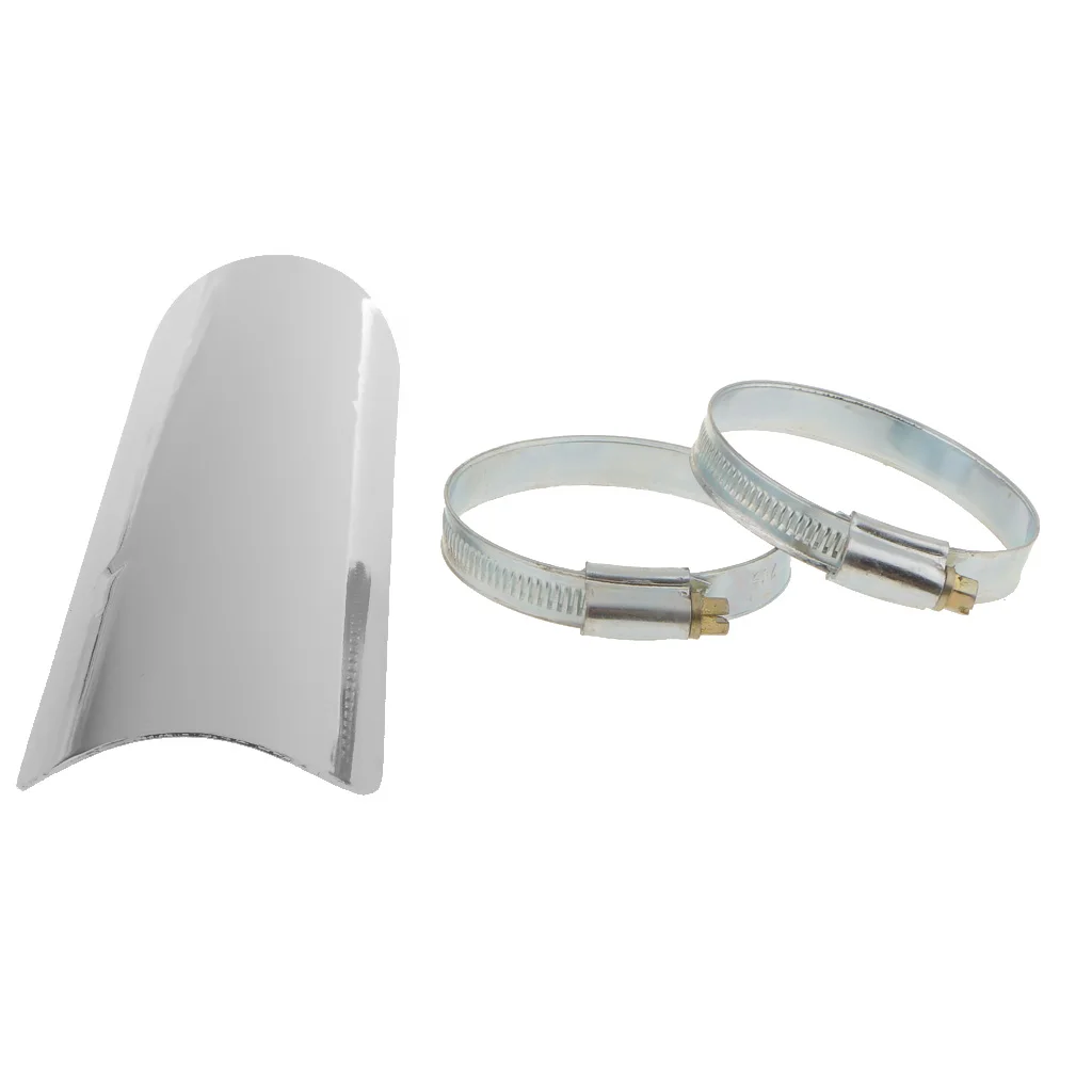 Motorcycle Exhaust Muffler Pipe Heat Shield Cover for Harley -Universal Heat Shield Assembly, Stainless Steel - Heavy Duty