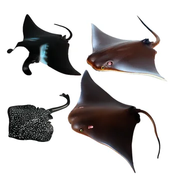 

1 pcs Marine organism animals Manta Ray models figurines toys Simulation Sea Life Skate fish Toy Gift For Children