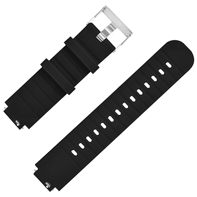 Black HANGRUI для Xiaomi Huami Amazfit Watch 2/Amazfit Verge 2/A1807 мягкий силиконовый спортивный ремешок на запястье ремешок быстросъемный браслет - Цвет: Black