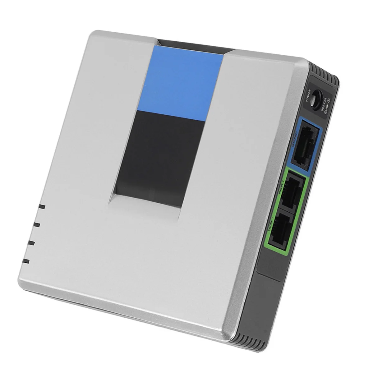 

SOONHUA 2-Port Gateway Internet Phone Power Adapter SIP RJ45 Cable For VoIP Linksys PAP2T 100-240V​ EU/UK/US Plug