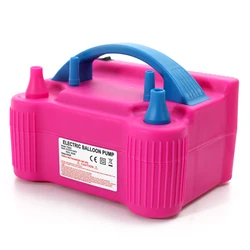 Balão bomba de ar ue eua plug elétrica alta potência dois bocal ventilador de ar balão inflator bomba 600w ferramenta inflável portátil rápido