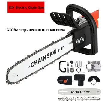 

DIY Electric Saw Parts 11.5 Inch M10/M14/M16 Chainsaw Bracket Changed 100 125 150 Angle Grinder Into Chain Saw