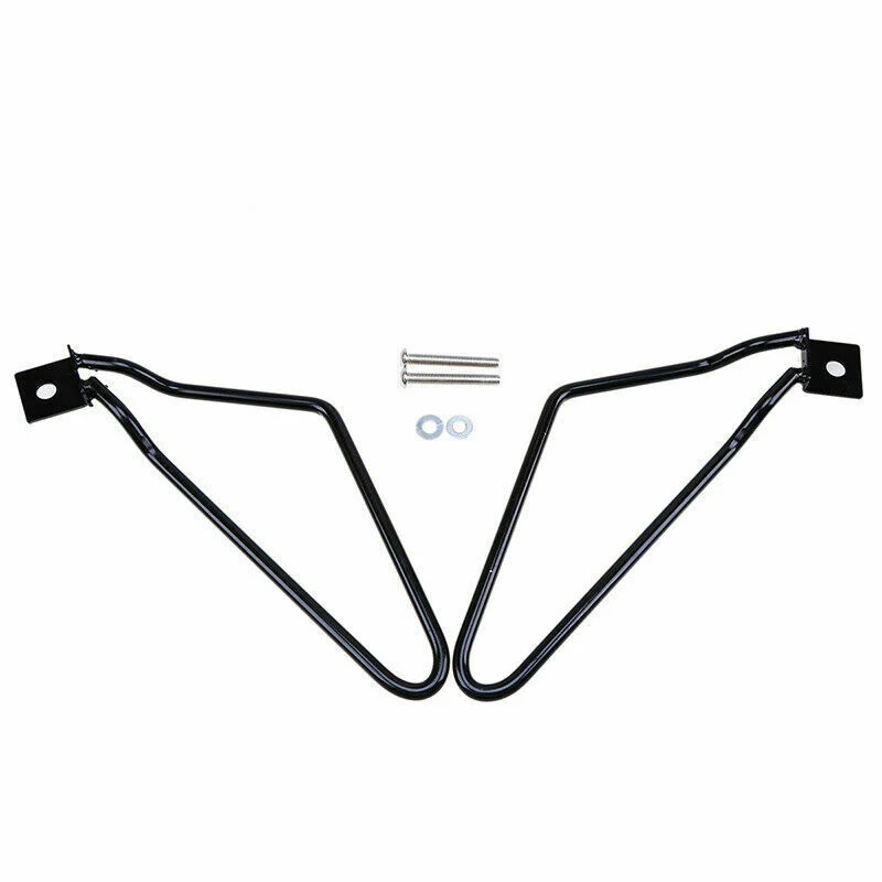 2Pcs Motorcycle Black Saddle Bag Support Rod Mounting Bracket for Harley Sportster Xl 883 1200Travel Bag Bracket