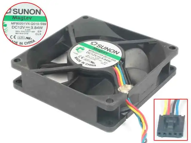 

SUNON MF80201VX-Q010-S99 DC 24V 3,84 W 80x80x20mm вентилятор охлаждения сервера