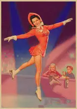  World War II Sexy Girl Retro Classic Kraft Paper Posters Wall Bar Cafe Decoration Home Decor Art Decor Painting 