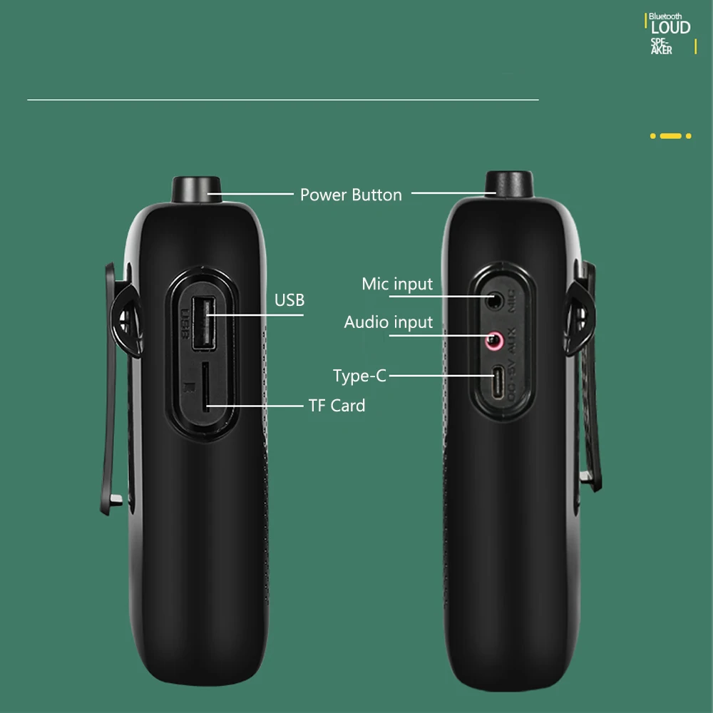 20W Bluetooth Voice Amplifier with 2.4G Wireless