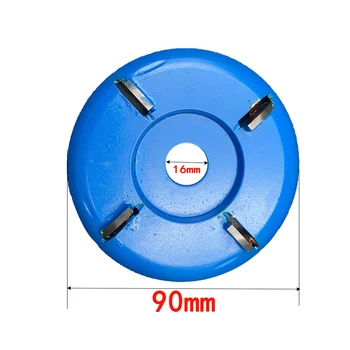

New Arc Teeth Plane Wood Carving Disc Tool Milling Cutter For 16Mm Aperture Angle TN88 Plane three teeth four teeth